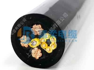 PUR 卷筒专用电缆 高耐磨拖拽起重机专用电缆